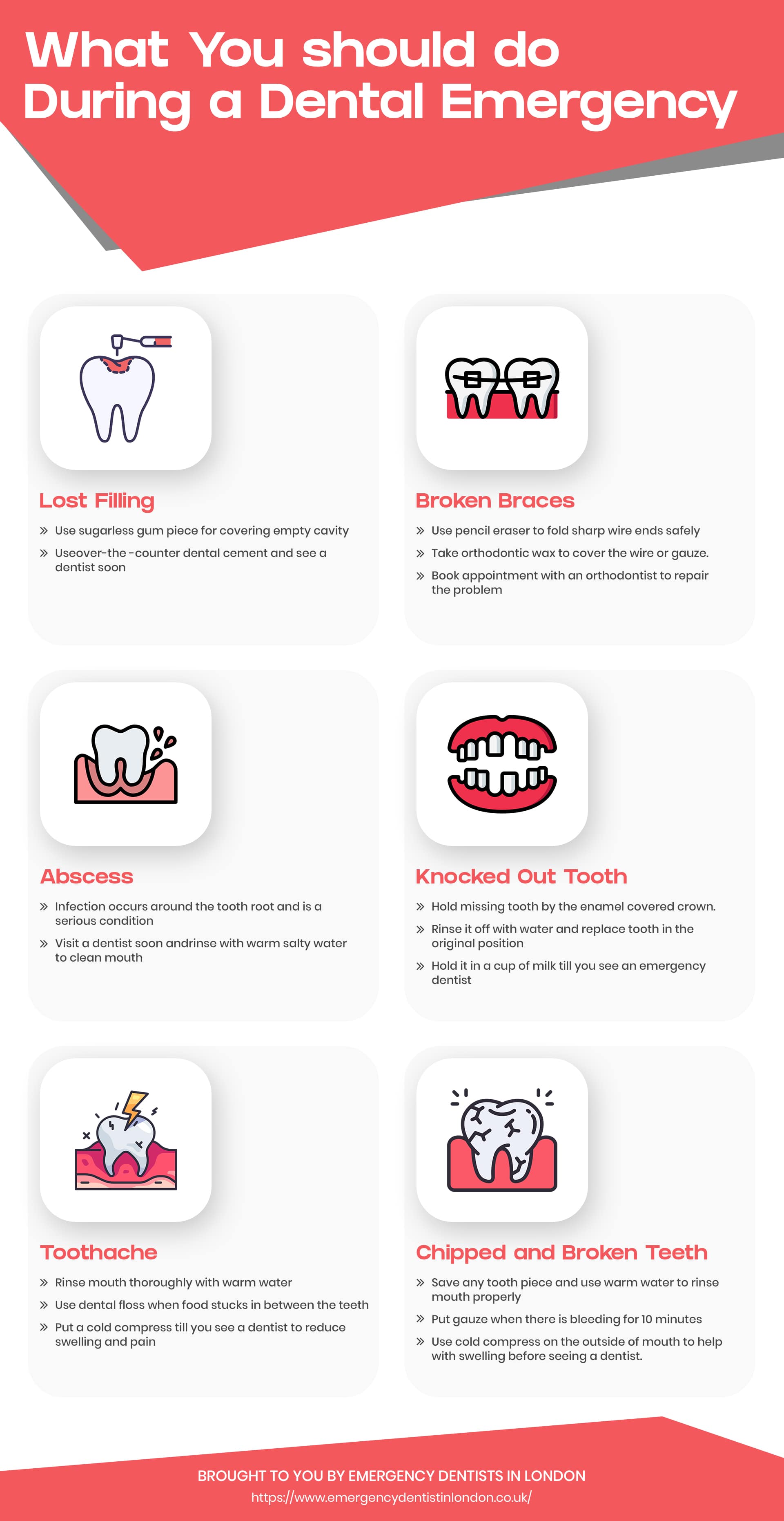 What You should do During a Dental Emergency infographics